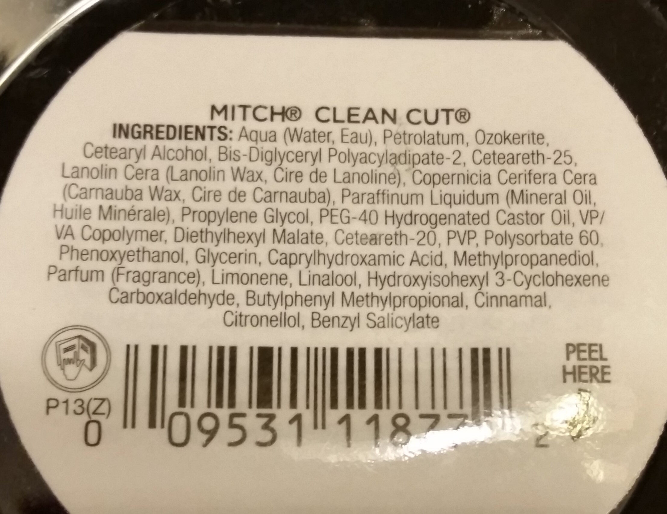 CLEAN CUT® - Ingredients - de