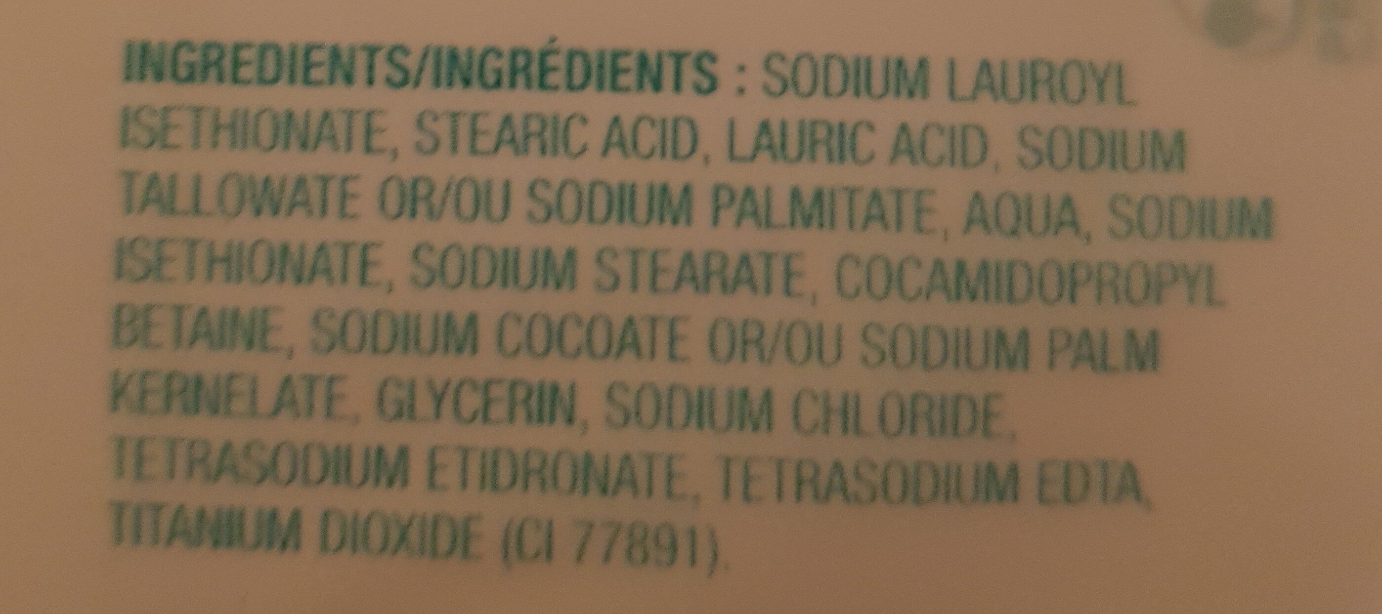 Soap Bar - Ingredientes - en