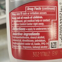 old spice pure sport antiperspirant and deodorant - Ingredients - en