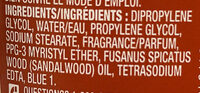 Timber Deodorant - Ingredientes - en
