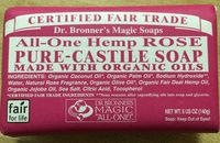 All-One Hemp Rose Pure Castile Soap made with organic oils - Product - en