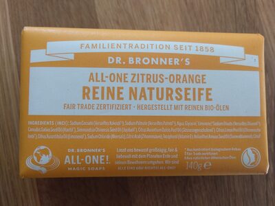 All-One Zitrus-Orange Reine Naturseife - 1