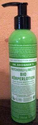 Dr. Bronner's Bio Körperlotion Patchouli-Limette - Produit - de