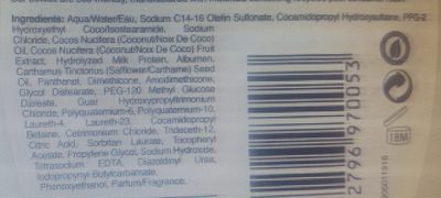 Ogx Coconut Milk Shampoo - Ingredientes
