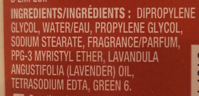 Wilderness Deodorant with Lavender - Ingredientes - en