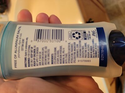 Secret Aluminum Free Deodorant - Ingredientes