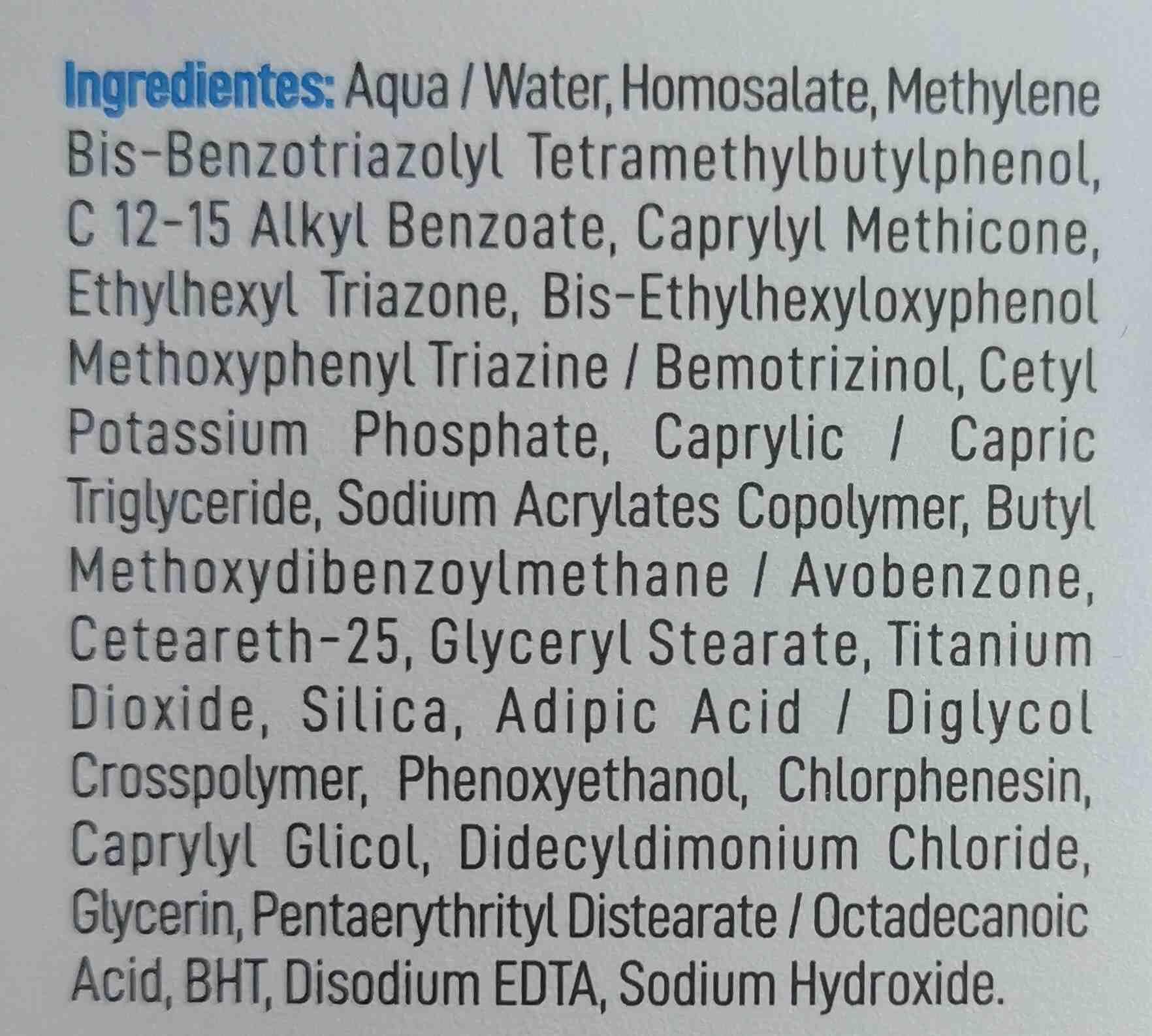 Ultra crema - Ingredients - en