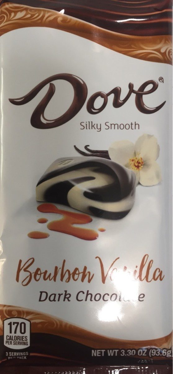 Premium bourbon vanilla swirled throughout silky smooth dark chocolate, bourbon vanilla - Produit - fr