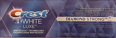 3D White Luxe Diamond Strong Brilliant Mint Fluoride Toothpaste - Produkt