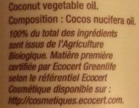 Huile végétale coco - Ingredients - fr