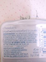 CG cheekers blush - Ingredientes - en
