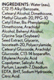 daily moisturizer with salicylic acid - Ingredientes - en