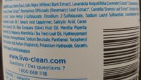 Live clean healthy scalp shampoo - Ingredients - en