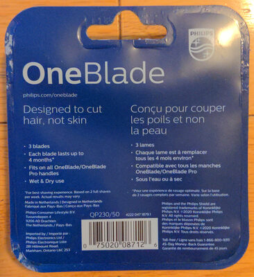 Lames OneBlade - Product
