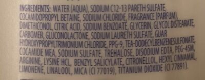 dove daily moisture shampoo - Ingredients