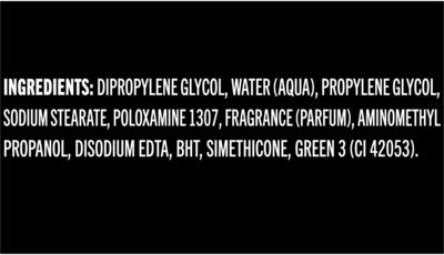 Deodorant Arctic Edge - Ingredients