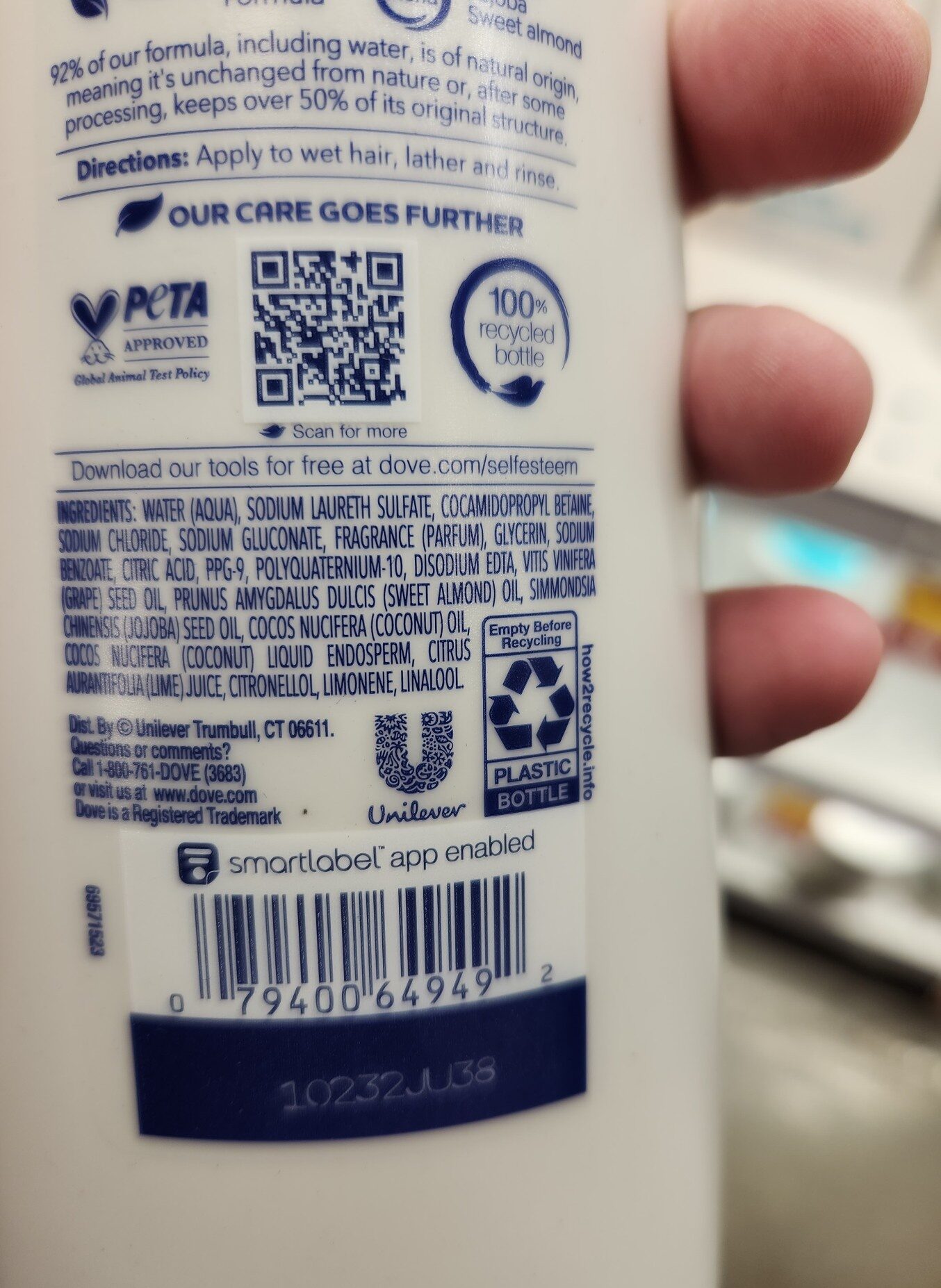 dove shampoo - Ingredients - en