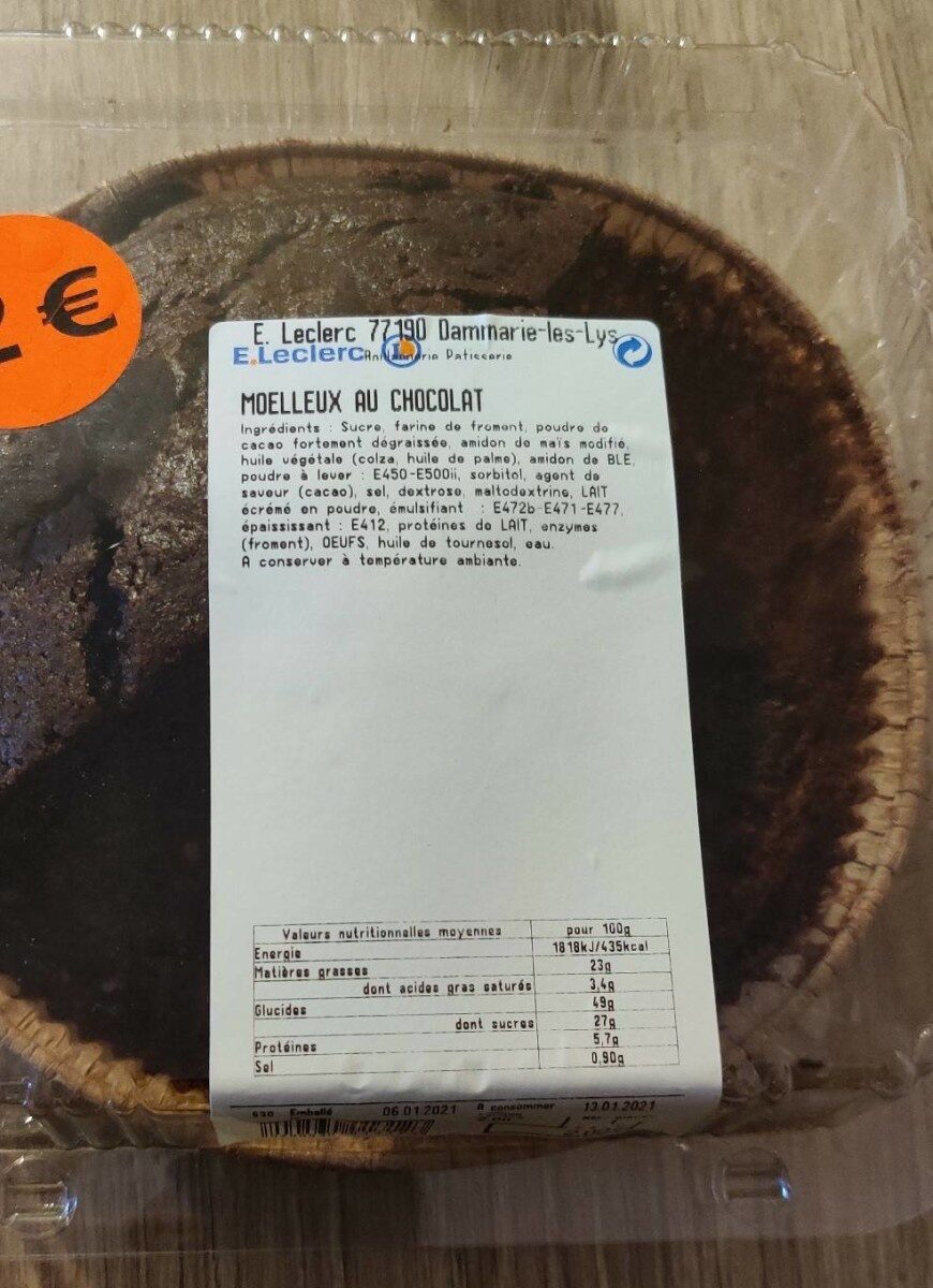 Moelleux au chocolat - Product - fr