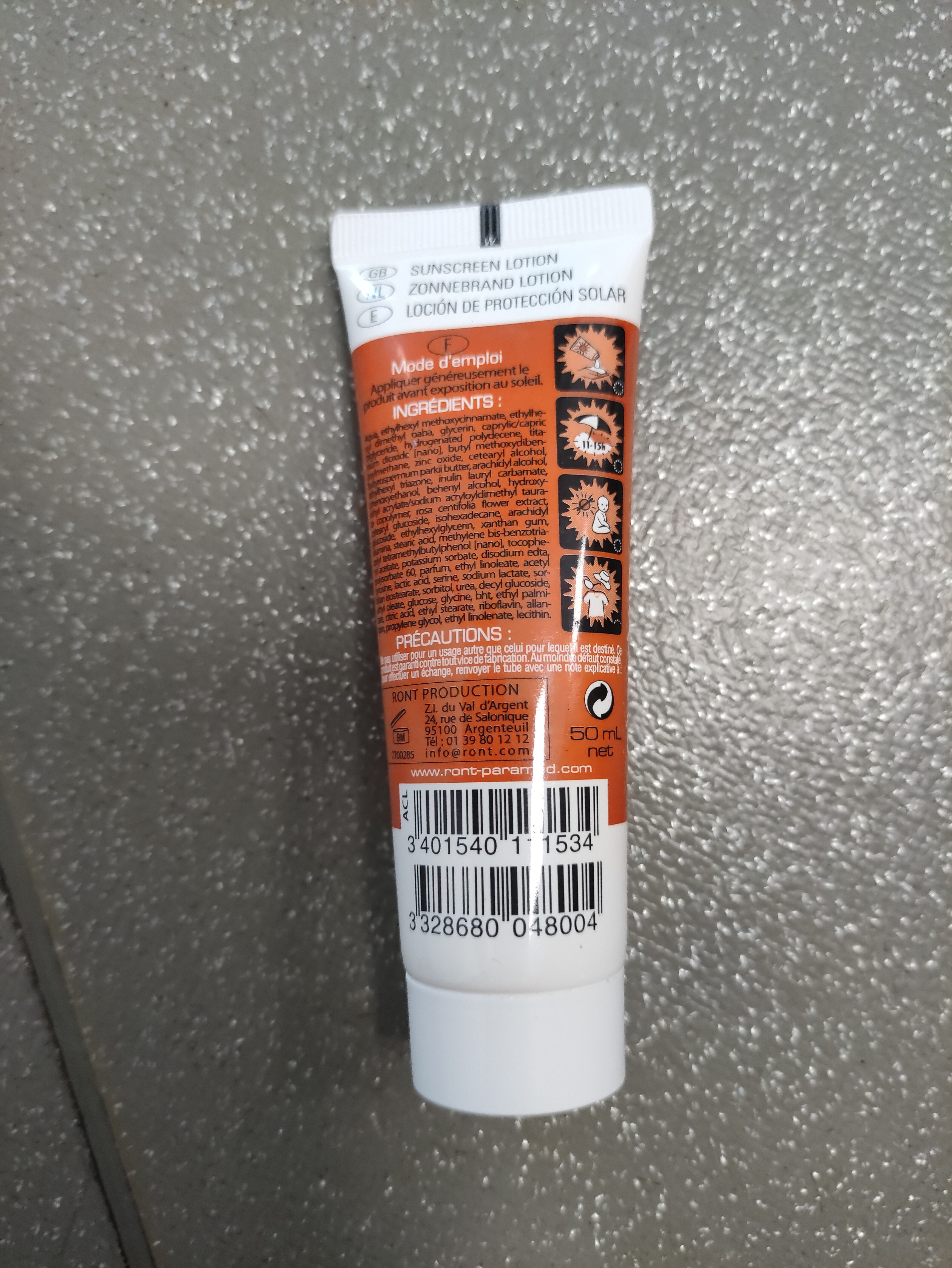 protection UV SPF 50+ - Produkt - fr