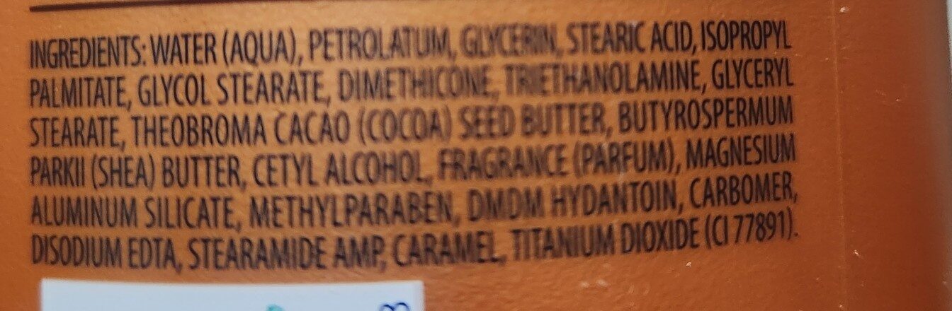 vaseline cocoa radiant lotion - Ingredients - en