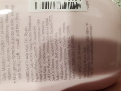 bath and body works - Ingredients