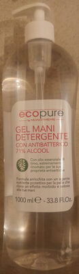 Gel mani detergente con antibatterico 71% alcool - Produto