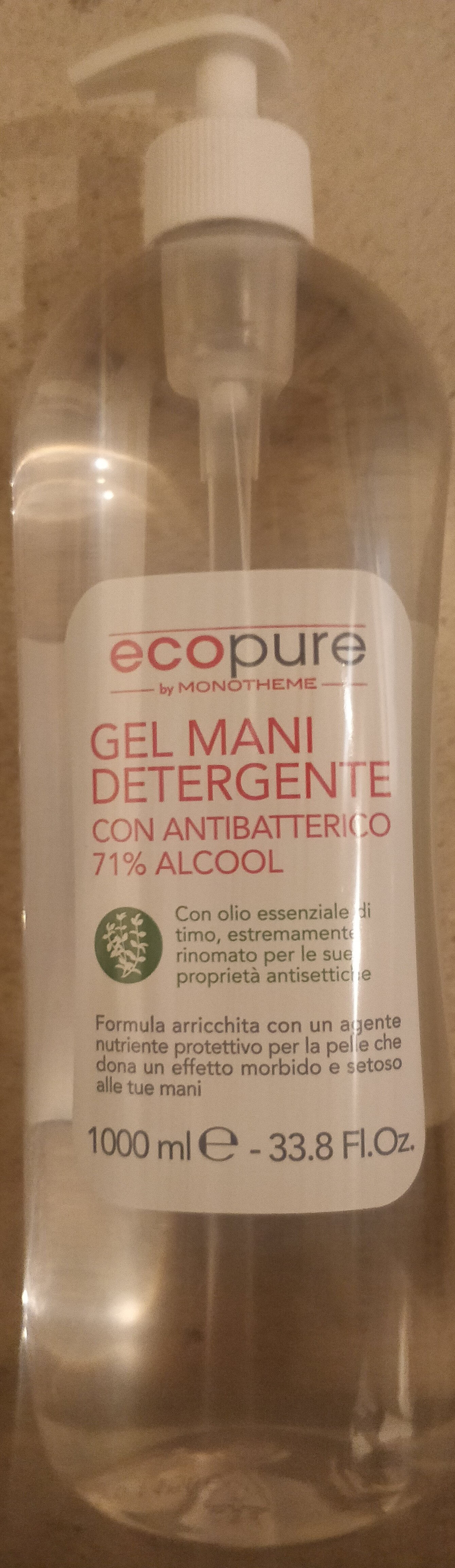 Gel mani detergente con antibatterico 71% alcool - Produto - it