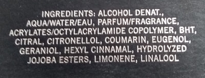 1881 Black - Ingredients - fr