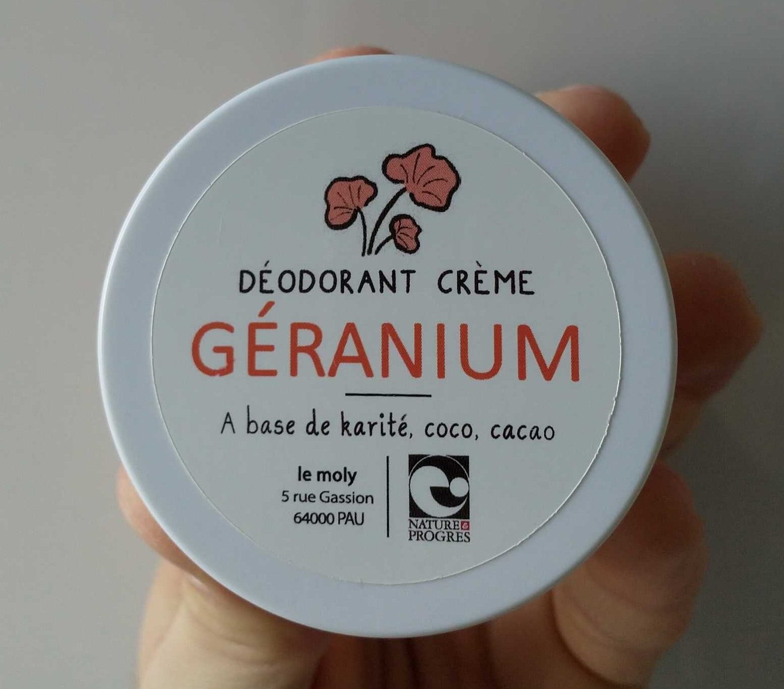 Déodorant crème géranium - Product - fr