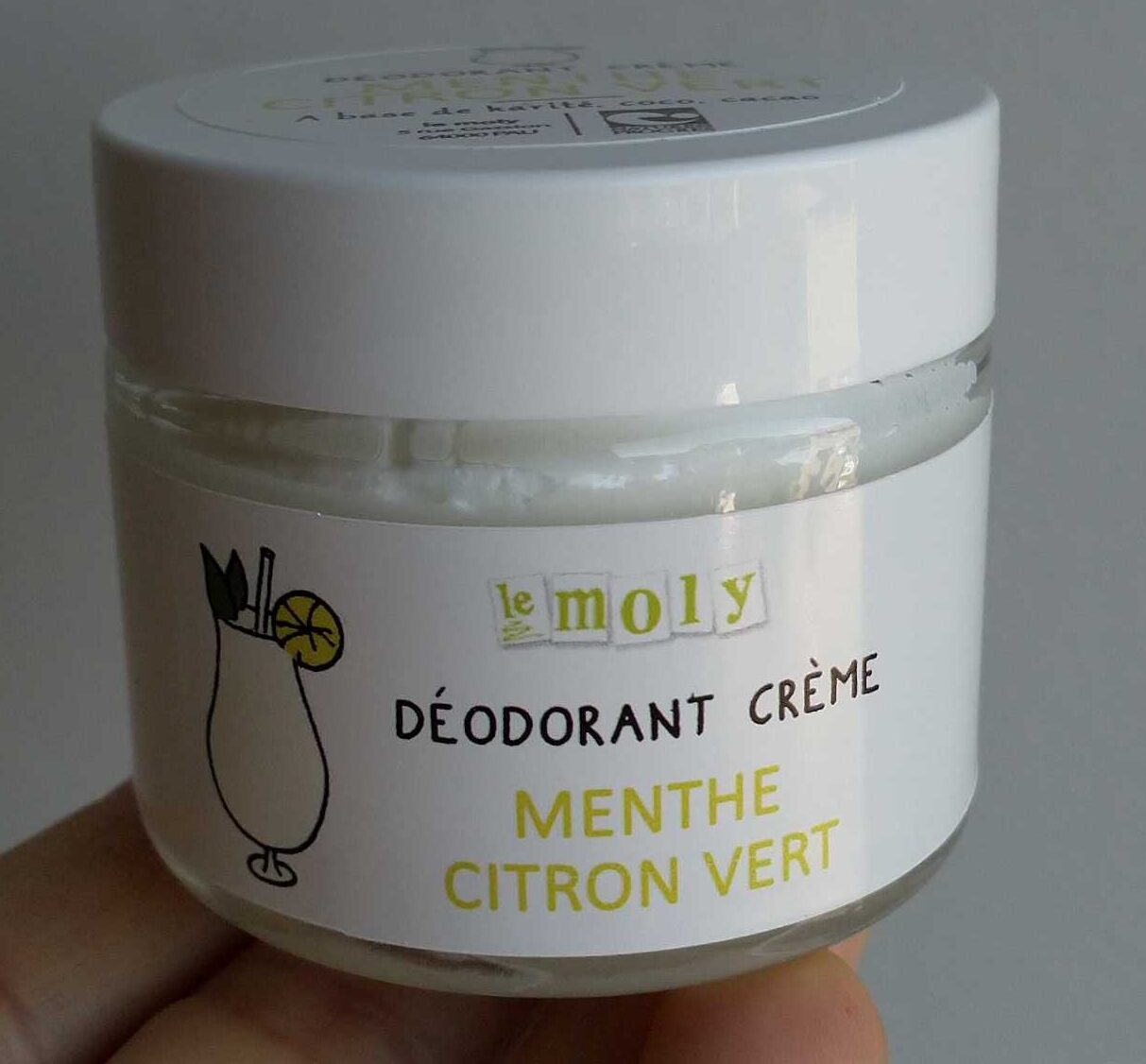Déodorant crème menthe citron vert - Product - fr