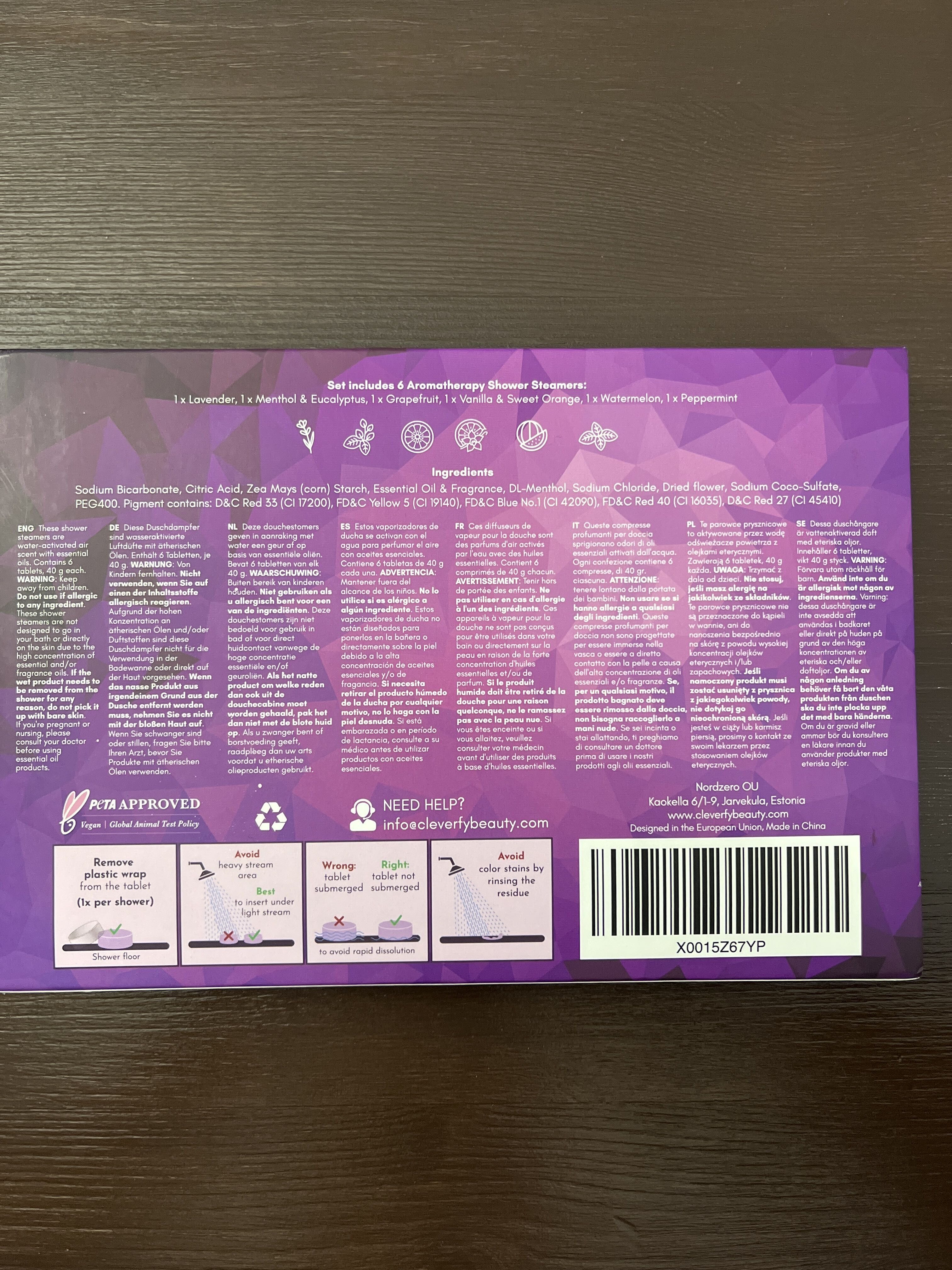 Aromatherapy Shower Steamers - Purple Variety Pack - Produto - en