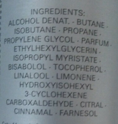 Hugo Boss Botteled Deodorant - Ingredients