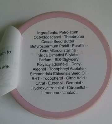 Rosa Centifolia Lip Balm - Ingredients - de