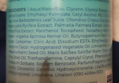 Bath Aquatics Body Lotion - Ingredients - en