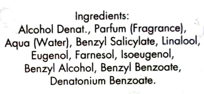 Lily & spice eau de parfum - Ingrédients