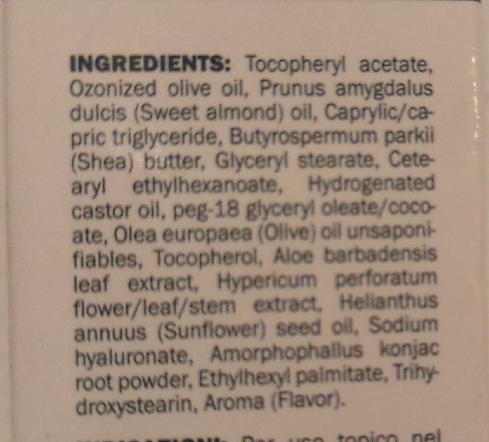OzonCare unguento - Ingredients - it