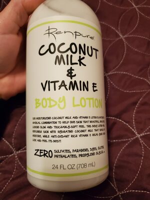 Coconut milk & vitamin E body lotion - Продукт