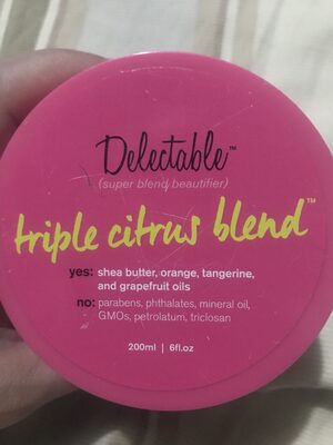 Body Butter Cream Triple Citrus Blend - Produkt - en