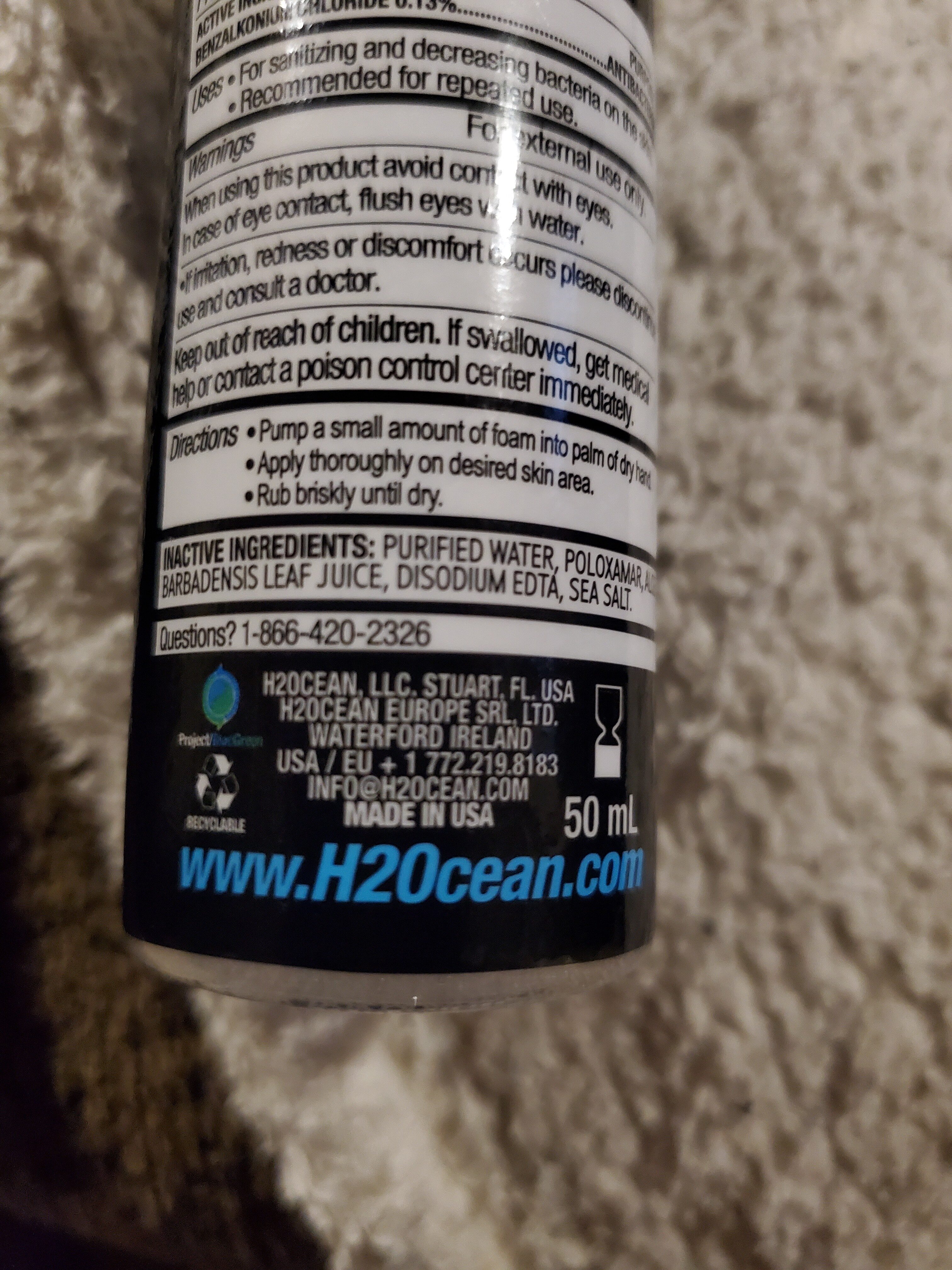 h2ocean - Ingredients - en