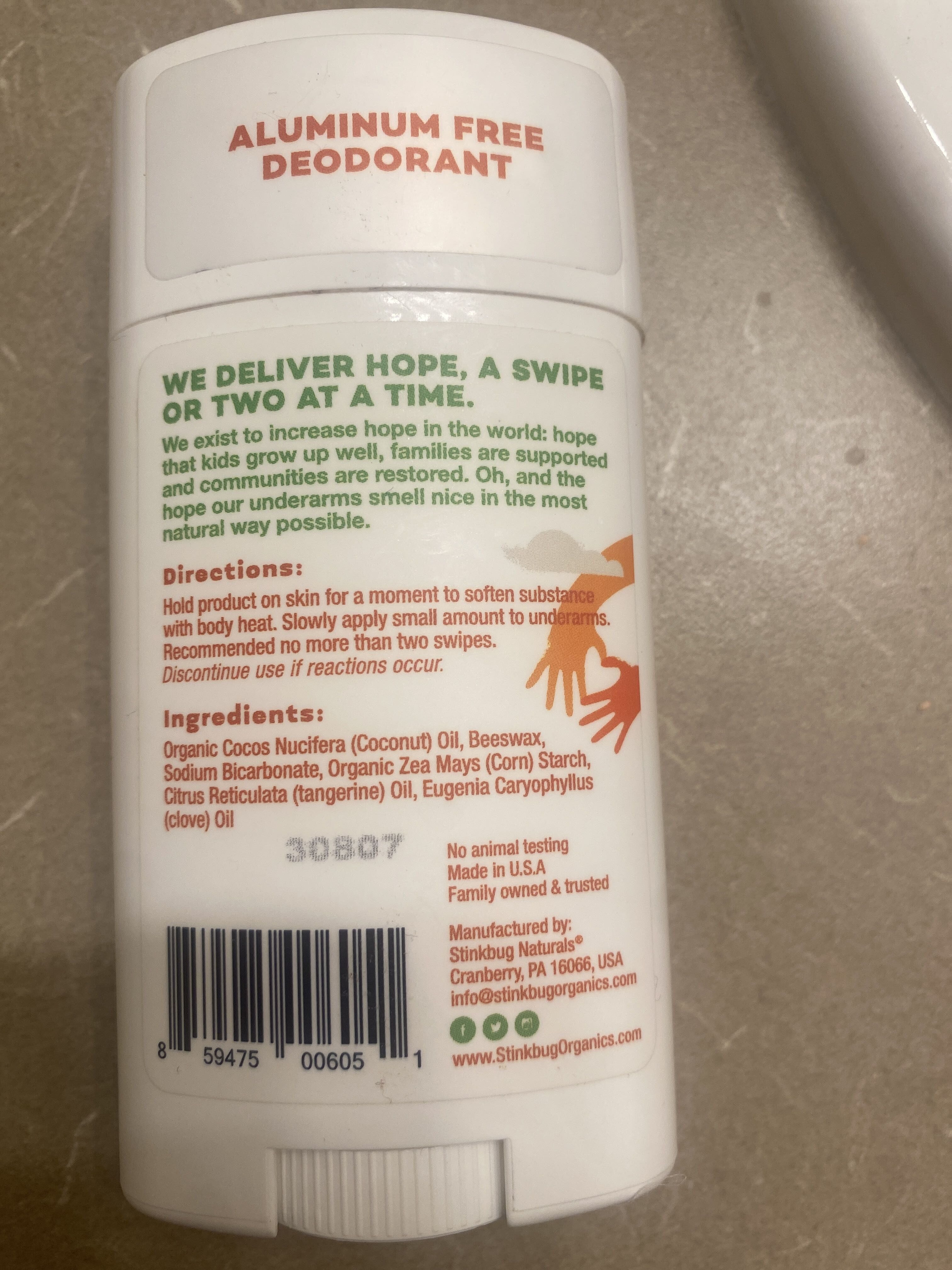 Life Doesn’t Stink Deodorant Tangerine Spice - מוצר - en
