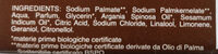 sapone biologico argan - Ingredients - it