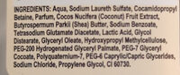 Tropical Coconut & Shea Butter Shower Gel - Ingredients - en