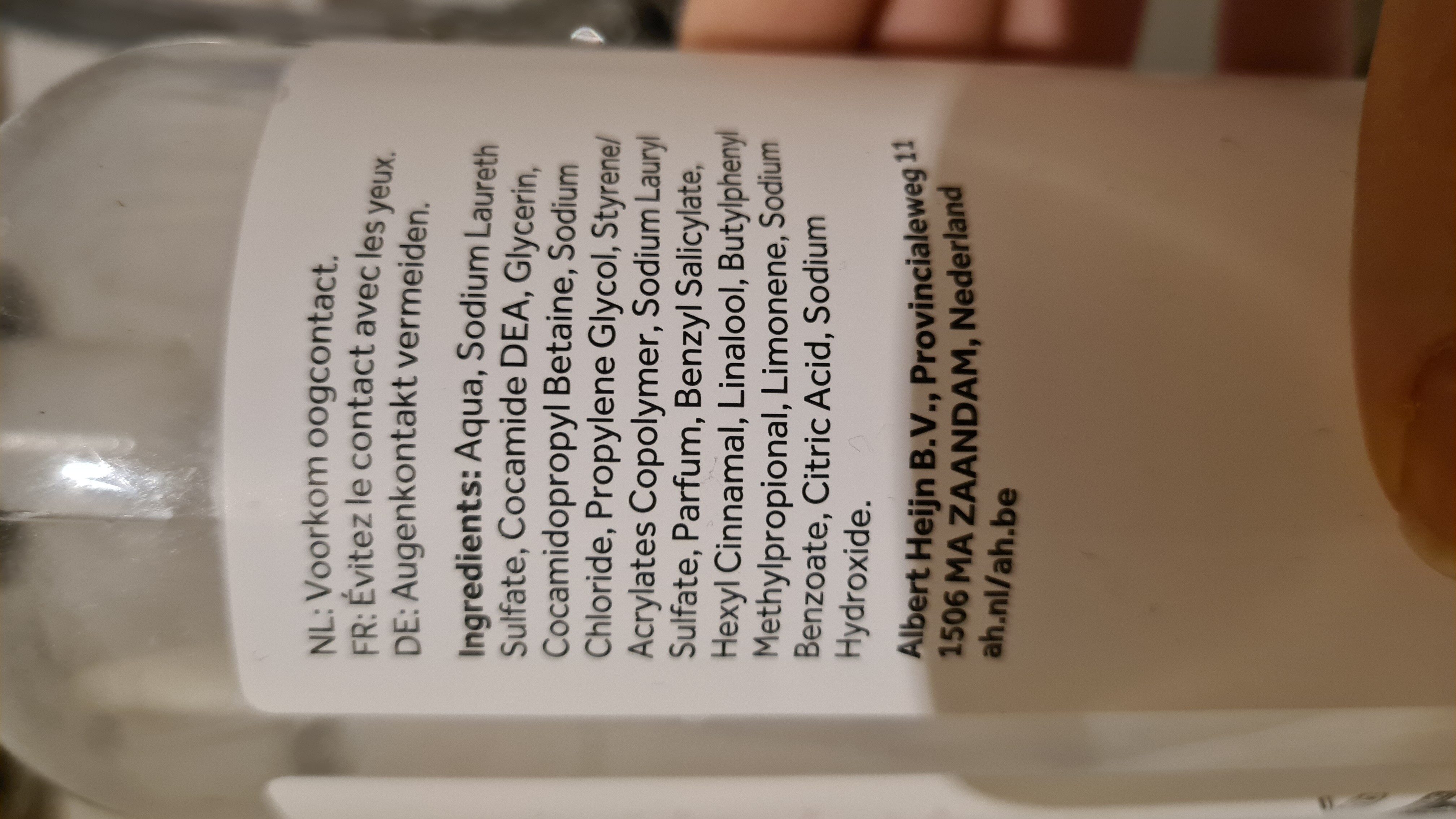 Care Cream hand soap - Ingrédients - en