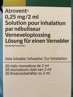 Atrovent 0,25 mg/2 ml - 製品 - be