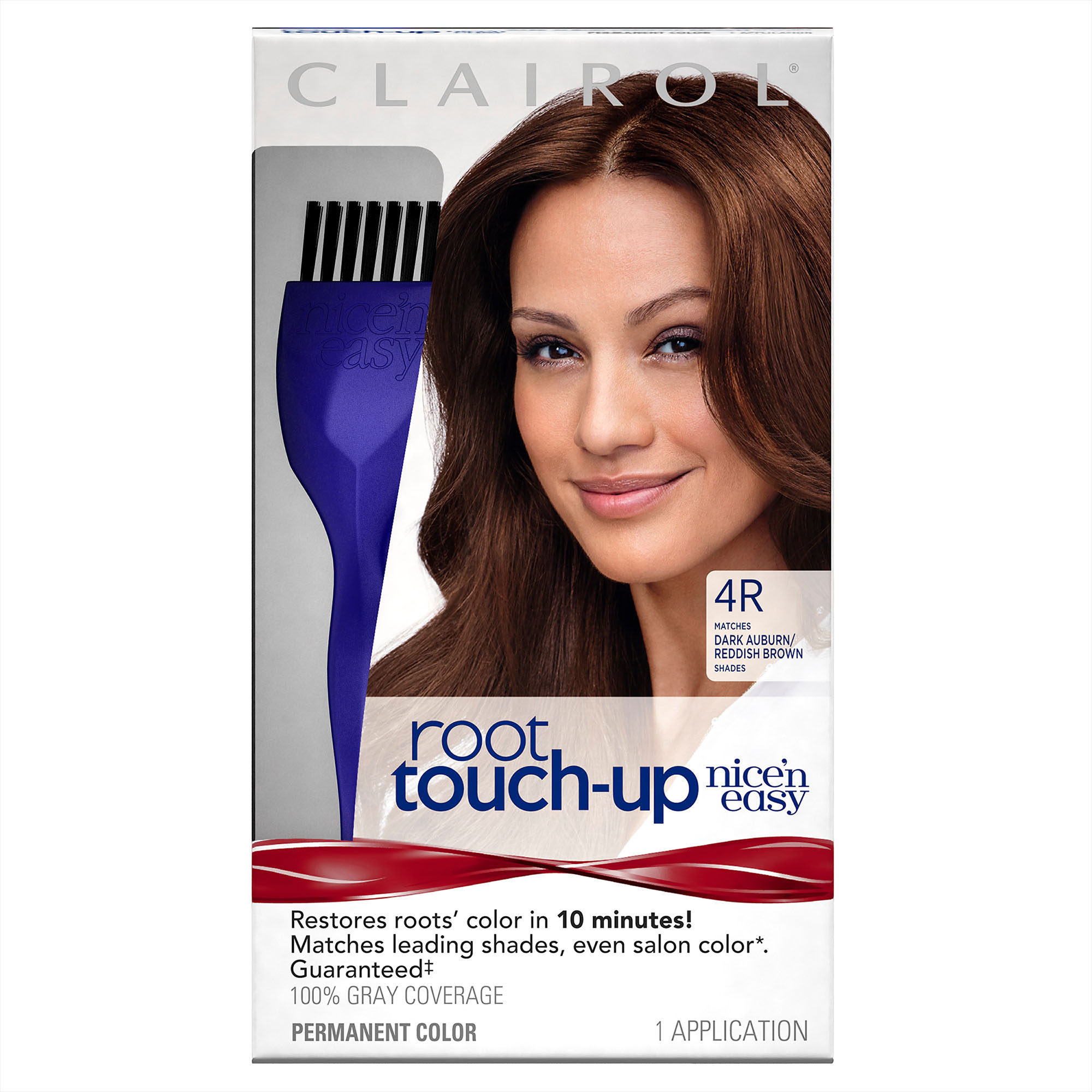 Nice 'n Easy Root Touch-Up Permanent Hair Color, 4R Dark Auburn - Produit - fr