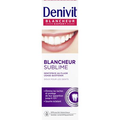 Dentifrice crème blancheur & éclat DENIVIT - 1