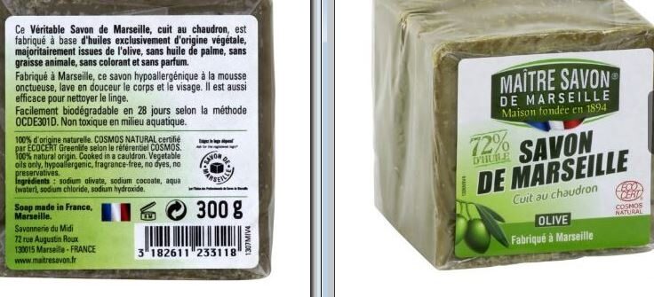 Savon de Marseille olive MAITRE SAVON - Product - fr