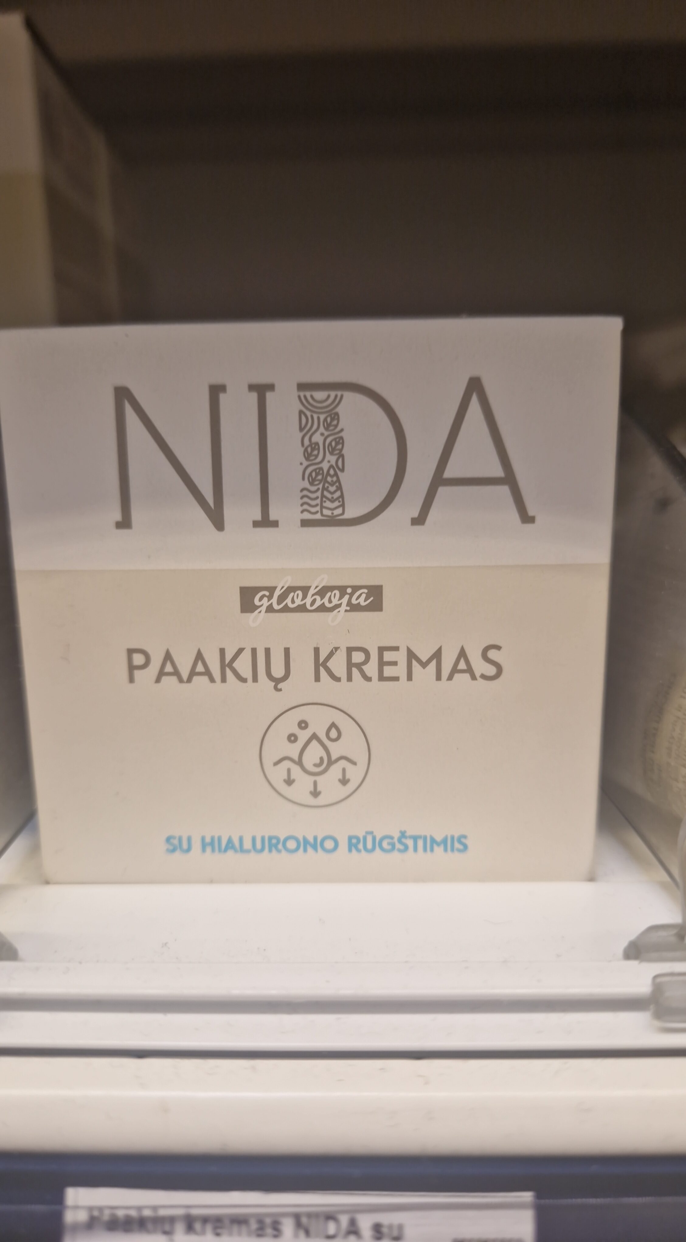 Paakių kremas NIDA su hialurono rūgštimi - Product - lt