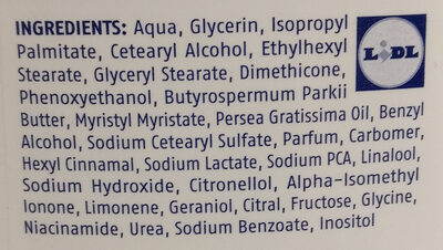 Body Lotion - Ingredients