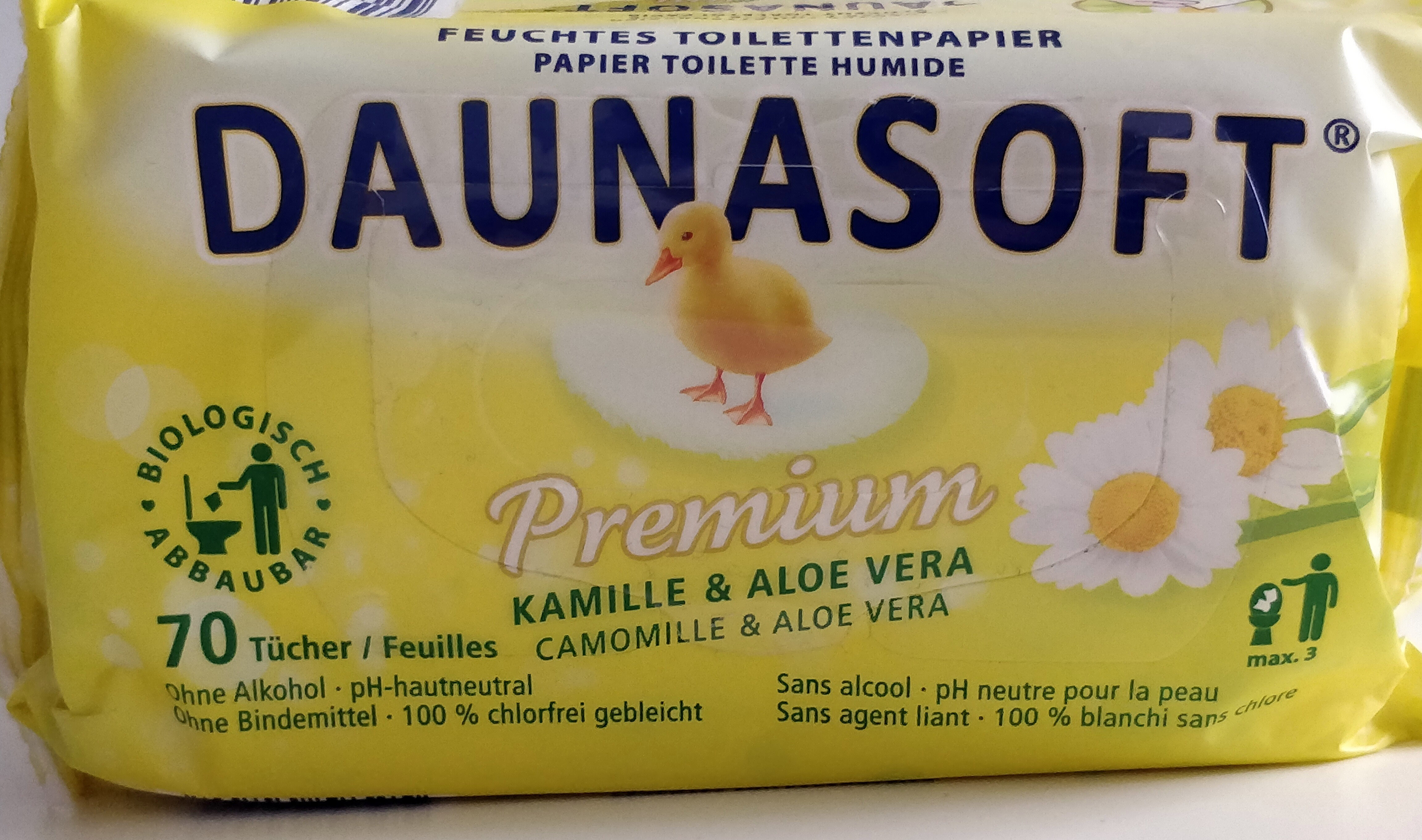 papier toilette humide premium camomille & aloe vera - Produto - fr